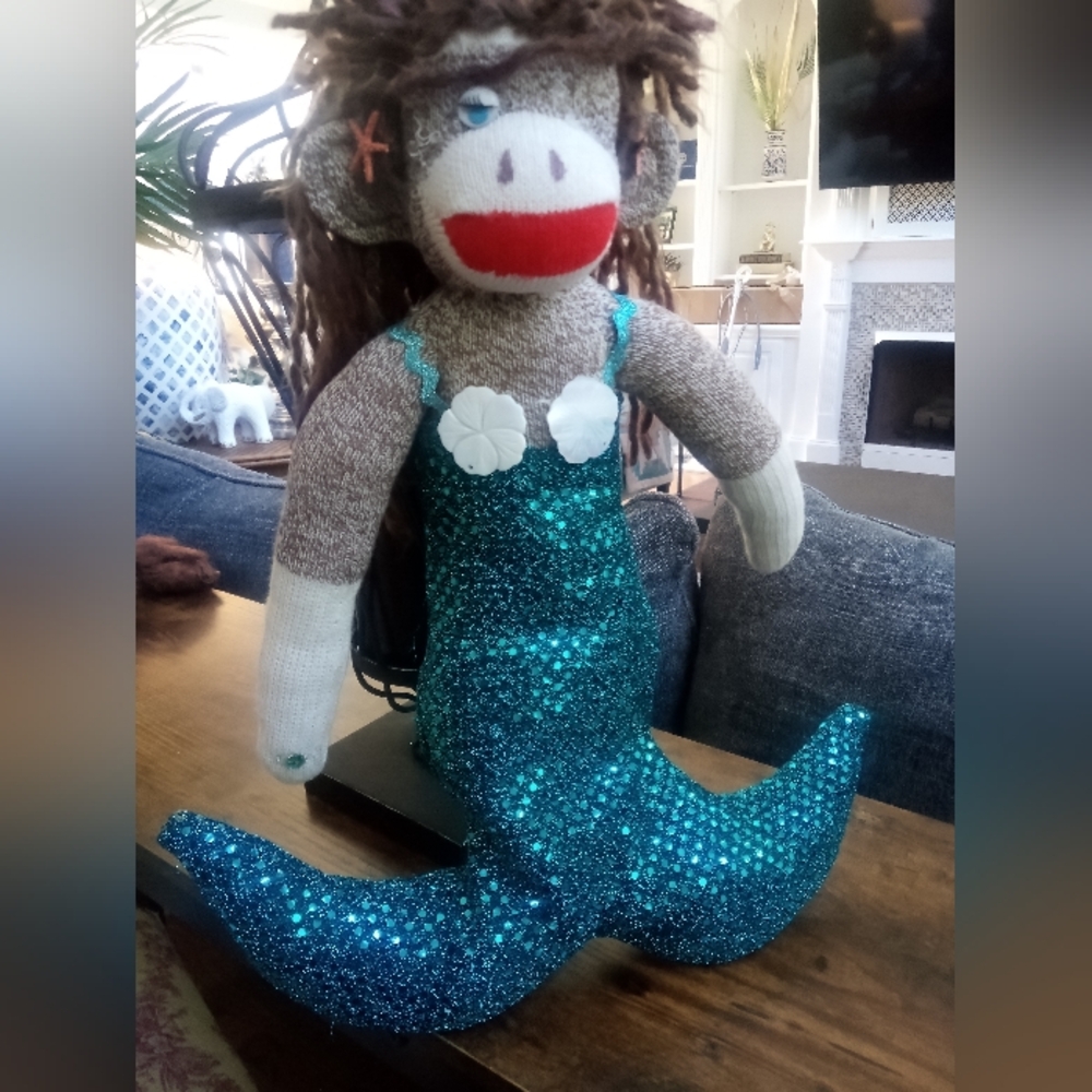 Mermaid Sock Monkey